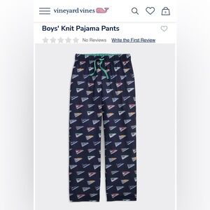 Vineyard Vines kid knit pajama pants, lacrosse, size M, very gently used